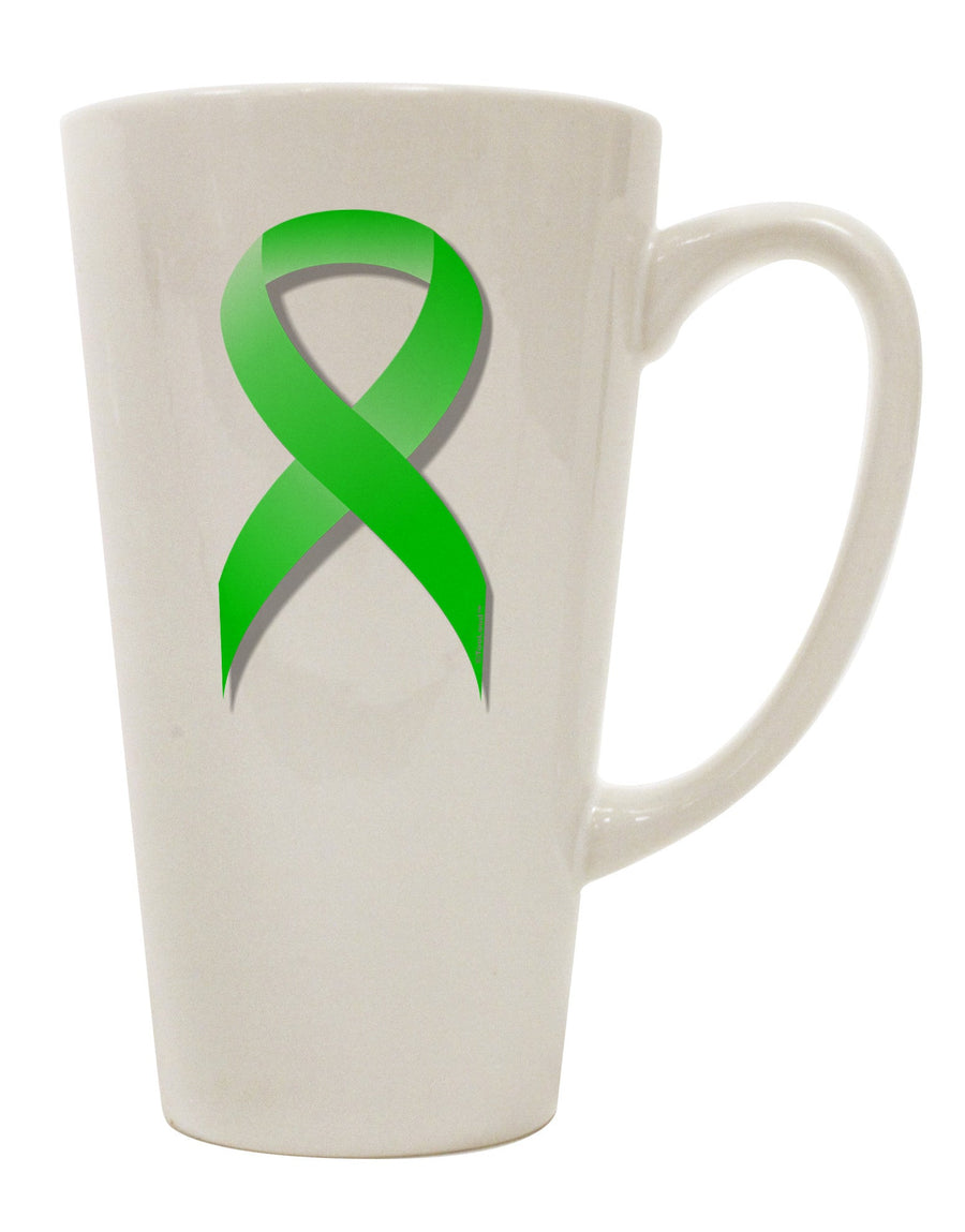 Lime Green 16 Ounce Conical Latte Coffee Mug for Lyme Disease Awareness - Expertly Crafted Drinkware TooLoud-Conical Latte Mug-TooLoud-White-Davson Sales