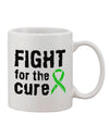 Lime Green Ribbon Lyme Disease Printed 11 oz Coffee Mug - A Must-Have for Drinkware Enthusiasts-11 OZ Coffee Mug-TooLoud-White-Davson Sales