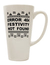 Limited Edition Festive 16 Ounce Conical Latte Coffee Mug - Expertly Crafted by TooLoud-Conical Latte Mug-TooLoud-White-Davson Sales