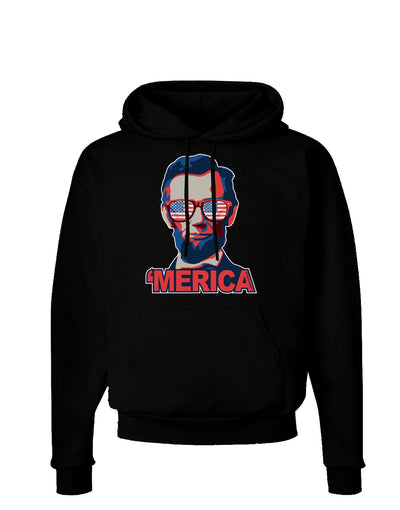 Lincoln Merica Dark Hoodie Sweatshirt-Hoodie-TooLoud-Black-Small-Davson Sales