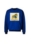 Lion Watercolor 1 Adult Dark Sweatshirt-Sweatshirts-TooLoud-Deep-Royal-Blue-Small-Davson Sales