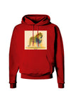 Lion Watercolor 1 Dark Hoodie Sweatshirt-Hoodie-TooLoud-Red-Small-Davson Sales