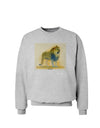 Lion Watercolor 1 Sweatshirt-Sweatshirts-TooLoud-AshGray-Small-Davson Sales