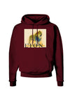 Lion Watercolor 1 Text Dark Hoodie Sweatshirt-Hoodie-TooLoud-Maroon-Small-Davson Sales