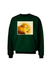 Lion Watercolor 3 Adult Dark Sweatshirt-Sweatshirts-TooLoud-Deep-Forest-Green-Small-Davson Sales