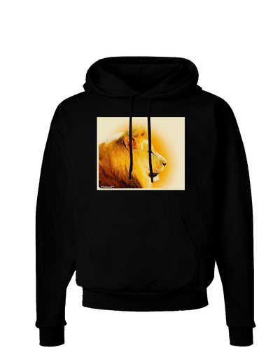 Lion Watercolor 3 Dark Hoodie Sweatshirt-Hoodie-TooLoud-Black-Small-Davson Sales