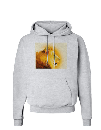 Lion Watercolor 3 Hoodie Sweatshirt-Hoodie-TooLoud-AshGray-Small-Davson Sales