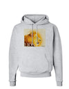 Lion Watercolor 3 Text Hoodie Sweatshirt-Hoodie-TooLoud-AshGray-Small-Davson Sales