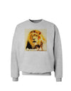 Lion Watercolor 4 Sweatshirt-Sweatshirts-TooLoud-AshGray-Small-Davson Sales