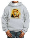 Lion Watercolor 4 Youth Hoodie Pullover Sweatshirt-Youth Hoodie-TooLoud-Ash-XS-Davson Sales