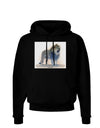 Lion Watercolor B Dark Hoodie Sweatshirt-Hoodie-TooLoud-Black-Small-Davson Sales