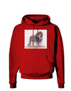 Lion Watercolor B Dark Hoodie Sweatshirt-Hoodie-TooLoud-Red-Small-Davson Sales