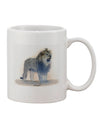 Lion Watercolor B Printed 11 oz Coffee Mug - Expertly Crafted Drinkware-11 OZ Coffee Mug-TooLoud-White-Davson Sales