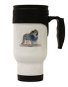 Lion Watercolor B Stainless Steel 14oz Travel Mug-Travel Mugs-TooLoud-White-Davson Sales