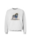 Lion Watercolor B Sweatshirt-Sweatshirts-TooLoud-White-Small-Davson Sales