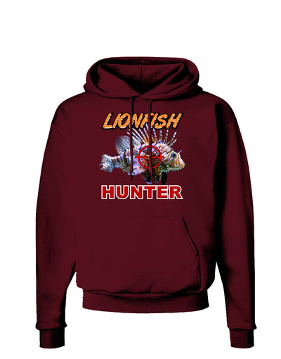 Lionfish Hunter Dark Hoodie Sweatshirt-Hoodie-TooLoud-Maroon-Small-Davson Sales