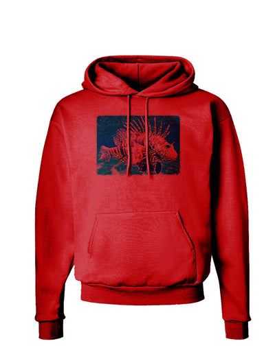 Lionfish in Watercolor Hoodie Sweatshirt by-Hoodie-TooLoud-Red-Small-Davson Sales