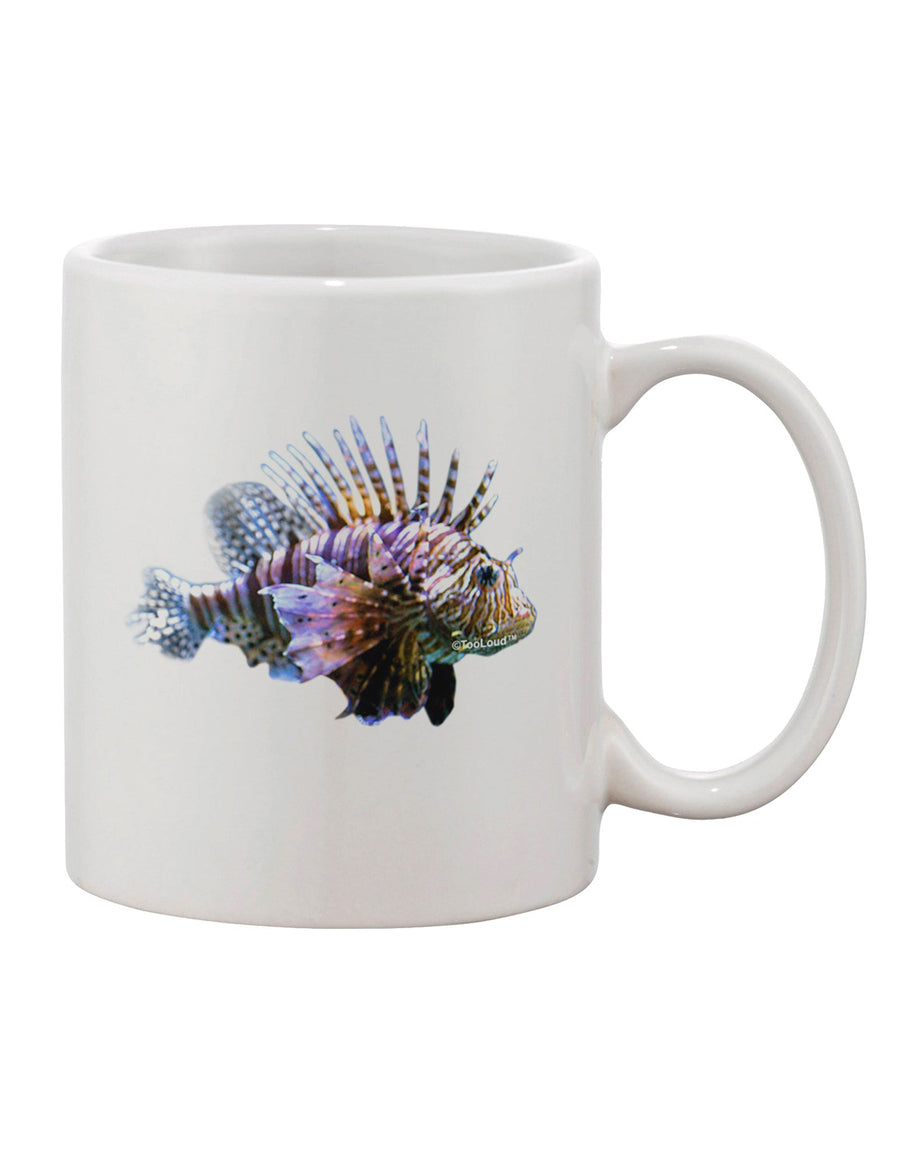 Lionfish Inspired 11 oz Coffee Mug - Exquisitely Crafted Drinkware TooLoud-11 OZ Coffee Mug-TooLoud-White-Davson Sales