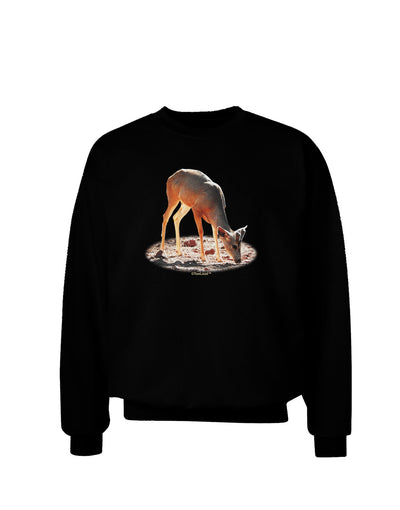 Little Buck Cutout Adult Dark Sweatshirt-Sweatshirts-TooLoud-Black-Small-Davson Sales