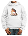 Little Buck Cutout Youth Hoodie Pullover Sweatshirt-Youth Hoodie-TooLoud-White-XS-Davson Sales