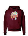 Little Gingerbread House Design #1 Dark Hoodie Sweatshirt by TooLoud-Hoodie-TooLoud-Maroon-Small-Davson Sales