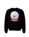 Little Gingerbread House Snow Globe Adult Dark Sweatshirt by TooLoud-Sweatshirts-TooLoud-Black-Small-Davson Sales