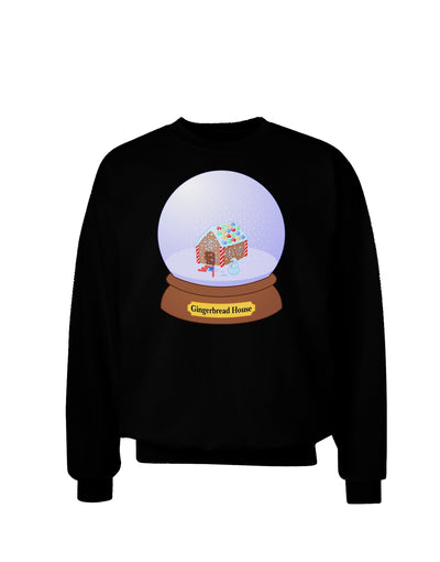 Little Gingerbread House Snow Globe Adult Dark Sweatshirt by TooLoud-Sweatshirts-TooLoud-Black-Small-Davson Sales