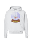 Little Gingerbread House Snow Globe Hoodie Sweatshirt by TooLoud-Hoodie-TooLoud-White-Small-Davson Sales