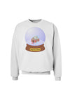 Little Gingerbread House Snow Globe Sweatshirt by TooLoud-Sweatshirts-TooLoud-White-Small-Davson Sales