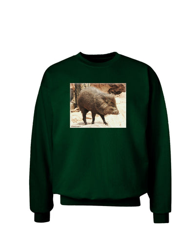 Little Javelina Adult Dark Sweatshirt-Sweatshirts-TooLoud-Deep-Forest-Green-Small-Davson Sales