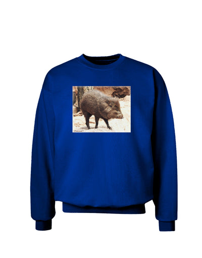 Little Javelina Adult Dark Sweatshirt-Sweatshirts-TooLoud-Deep-Royal-Blue-Small-Davson Sales