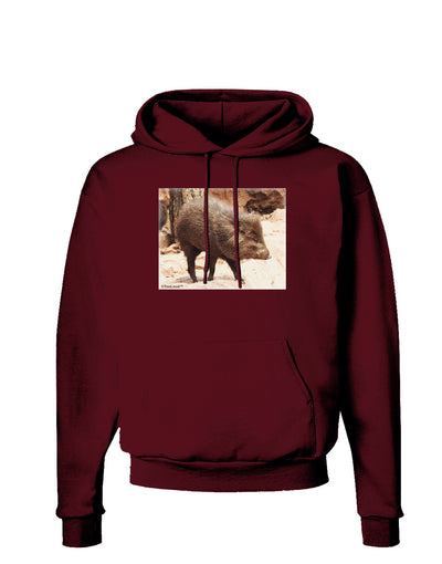 Little Javelina Dark Hoodie Sweatshirt-Hoodie-TooLoud-Maroon-Small-Davson Sales