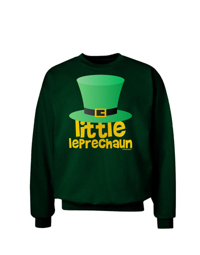 Little Leprechaun - St. Patrick's Day Adult Dark Sweatshirt by TooLoud-Sweatshirts-TooLoud-Deep-Forest-Green-Small-Davson Sales