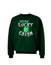 Little Lucky Charm Adult Dark Sweatshirt-Sweatshirts-TooLoud-Deep-Forest-Green-Small-Davson Sales