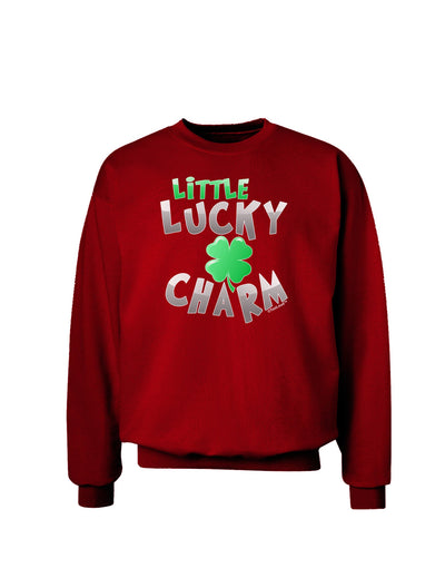 Little Lucky Charm Adult Dark Sweatshirt-Sweatshirts-TooLoud-Deep-Red-Small-Davson Sales