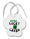 Little Lucky Charm Paw Print Shaped Ornament-Ornament-TooLoud-White-Davson Sales