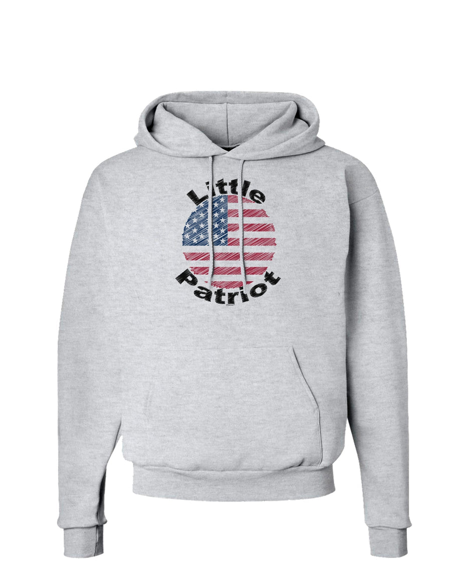 Little Patriot Scribble Hoodie Sweatshirt-Hoodie-TooLoud-White-Small-Davson Sales