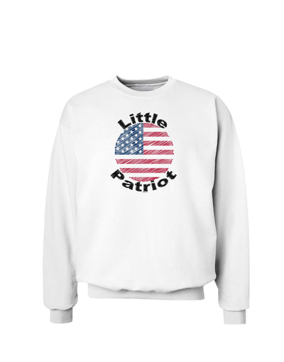 Little Patriot Scribble Sweatshirt-Sweatshirts-TooLoud-White-Small-Davson Sales