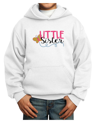 Little Sister Youth Hoodie Pullover Sweatshirt-Youth Hoodie-TooLoud-White-XS-Davson Sales