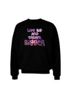 Live Big & Dream Bigger Adult Dark Sweatshirt-Sweatshirts-TooLoud-Black-Small-Davson Sales