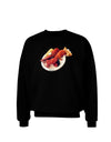 Lobster Plate Adult Dark Sweatshirt-Sweatshirts-TooLoud-Black-Small-Davson Sales