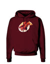 Lobster Plate Dark Hoodie Sweatshirt-Hoodie-TooLoud-Maroon-Small-Davson Sales