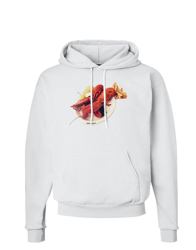 Lobster Plate Hoodie Sweatshirt-Hoodie-TooLoud-White-Small-Davson Sales