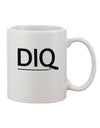 Logo Printed 11 oz Coffee Mug - Perfect for Sipping in Style TooLoud-11 OZ Coffee Mug-DIQ Wear-White-Davson Sales