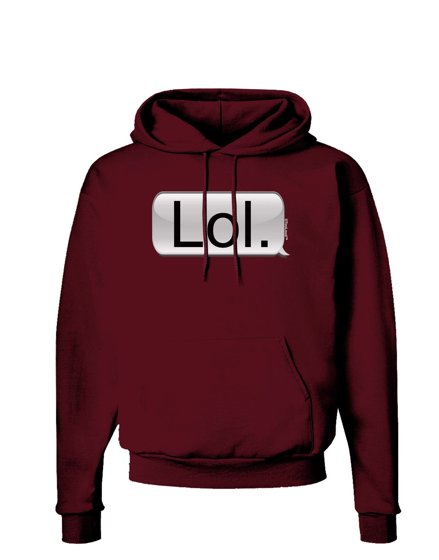 Lol Text Bubble Dark Hoodie Sweatshirt-Hoodie-TooLoud-Maroon-Small-Davson Sales