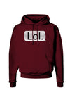 Lol Text Bubble Dark Hoodie Sweatshirt-Hoodie-TooLoud-Maroon-Small-Davson Sales