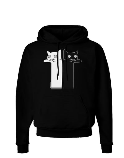 Longcat and Tacgnol - Internet Humor Dark Hoodie Sweatshirt by TooLoud-Hoodie-TooLoud-Black-Small-Davson Sales