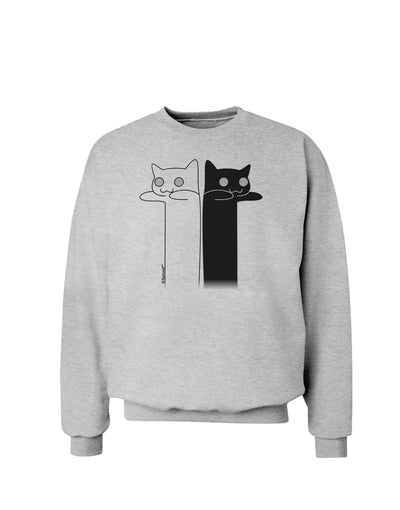 Longcat and Tacgnol - Internet Humor Sweatshirt by TooLoud-Sweatshirts-TooLoud-AshGray-Small-Davson Sales