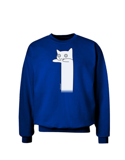 Longcat - Internet Humor Adult Dark Sweatshirt by TooLoud-Sweatshirts-TooLoud-Deep-Royal-Blue-Small-Davson Sales