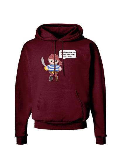 Look for the Ex - Petey the Pirate Dark Hoodie Sweatshirt-Hoodie-TooLoud-Maroon-Small-Davson Sales